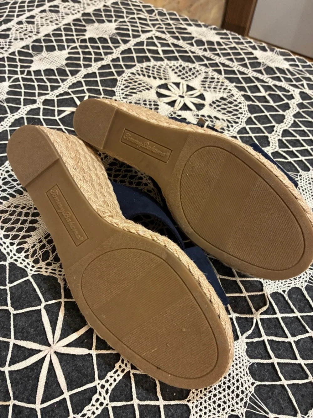 Tommy Bahama Stacey Navy Crisscross Slide Wedge Comfort Sandals. NWT 10 - Picture 8 of 8